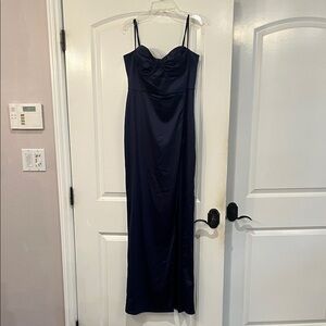 Elegant Navy Blue Women's Dress